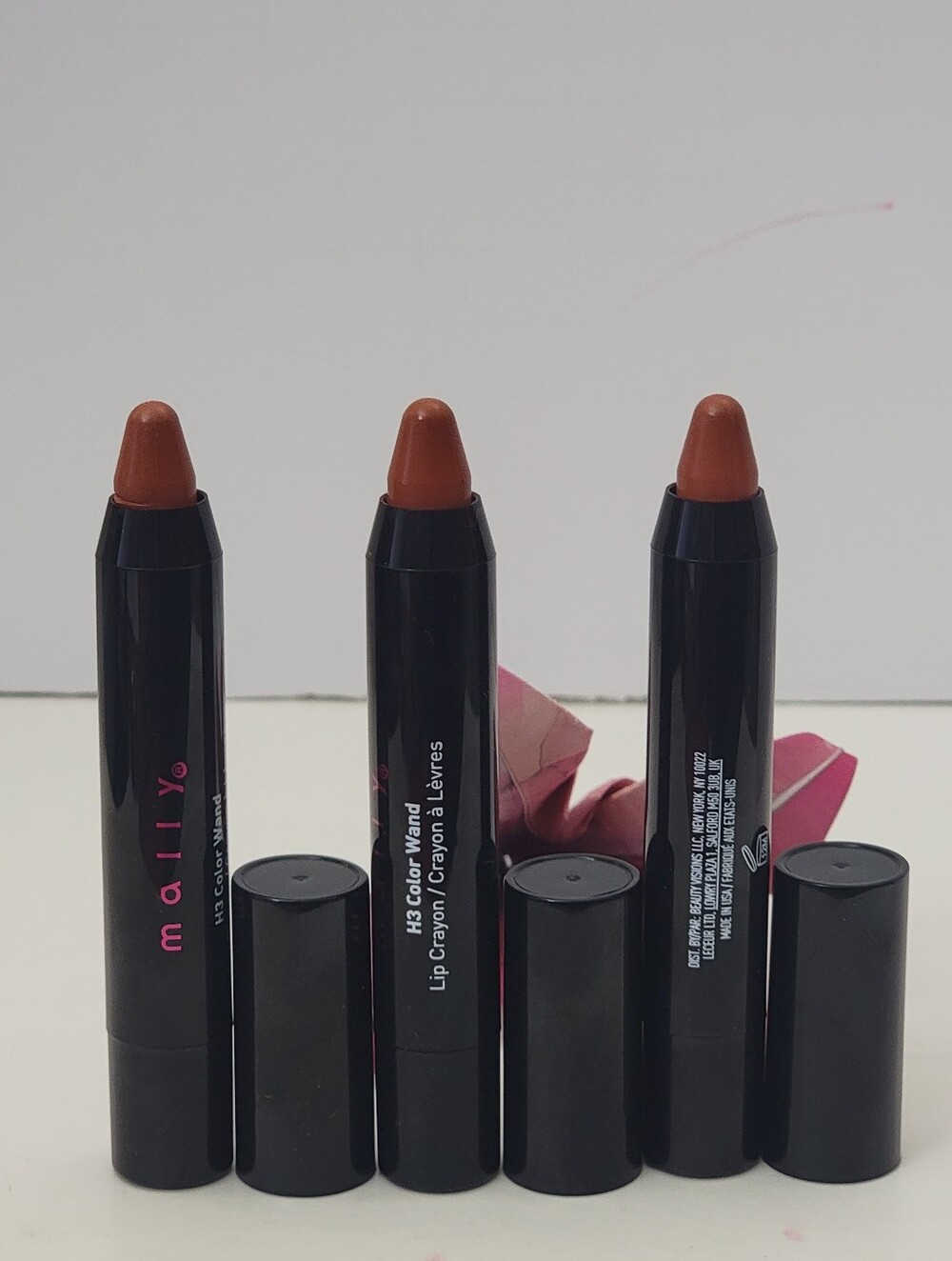 Mally Beauty H3 Color Wand Lip Crayon 0.1 Oz TINT O TOFFEE (Set of 3)